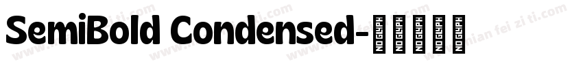 SemiBold Condensed字体转换